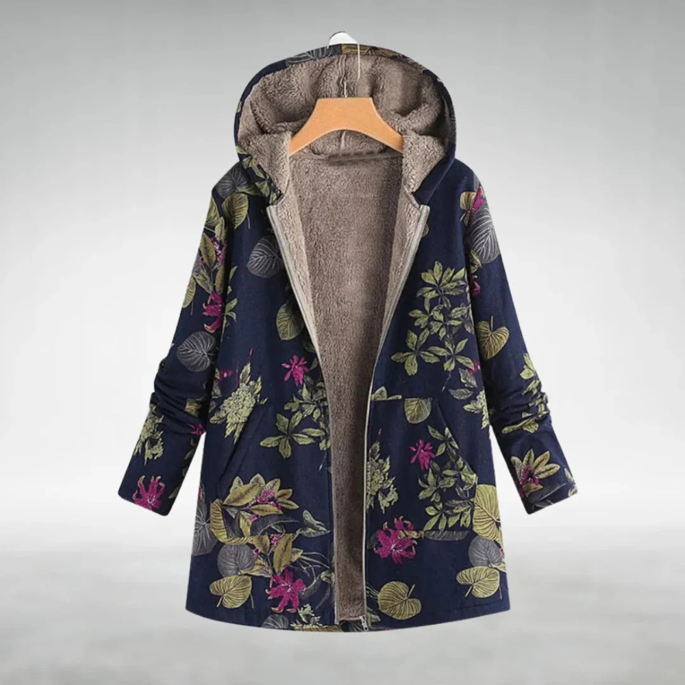 Veste à capuche Femme Patchwork Décontractée 2