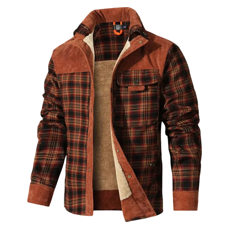 Veste d'extérieur à carreaux pour homme 0