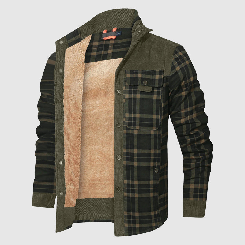 Veste d'extérieur à carreaux pour homme 1