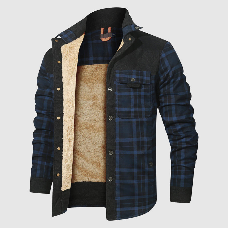 Veste d'extérieur à carreaux pour homme 2
