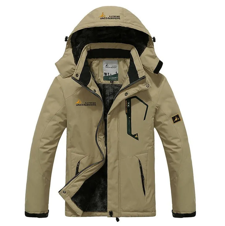 Veste d'hiver Imperméable avec Capuche Amovible 2
