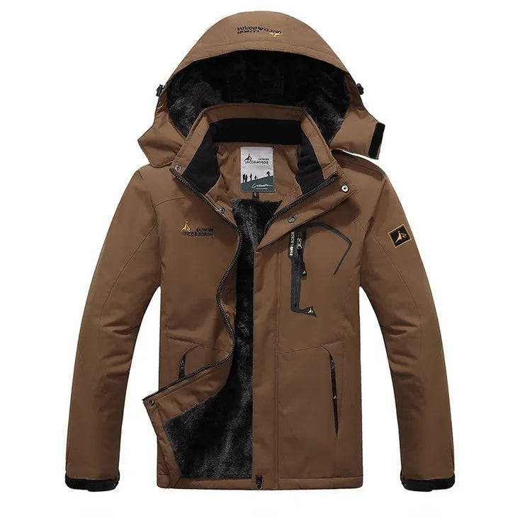 Veste d'hiver Imperméable avec Capuche Amovible 7