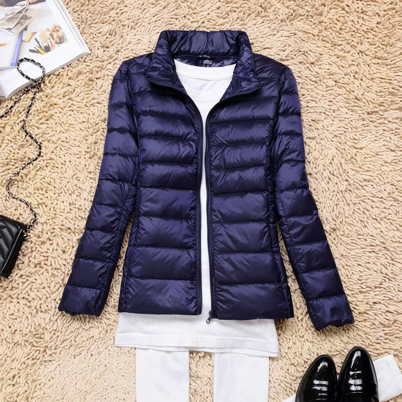Veste d'hiver légère pour femmes avec capuche 17