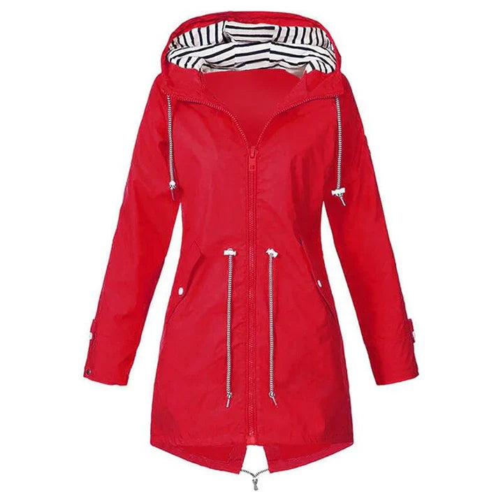 Veste de Pluie Femme avec Détails Pratiques 1