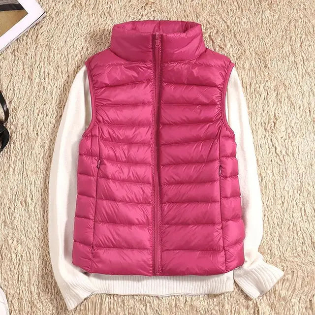 Veste doudoune légère zippée pour femme 8