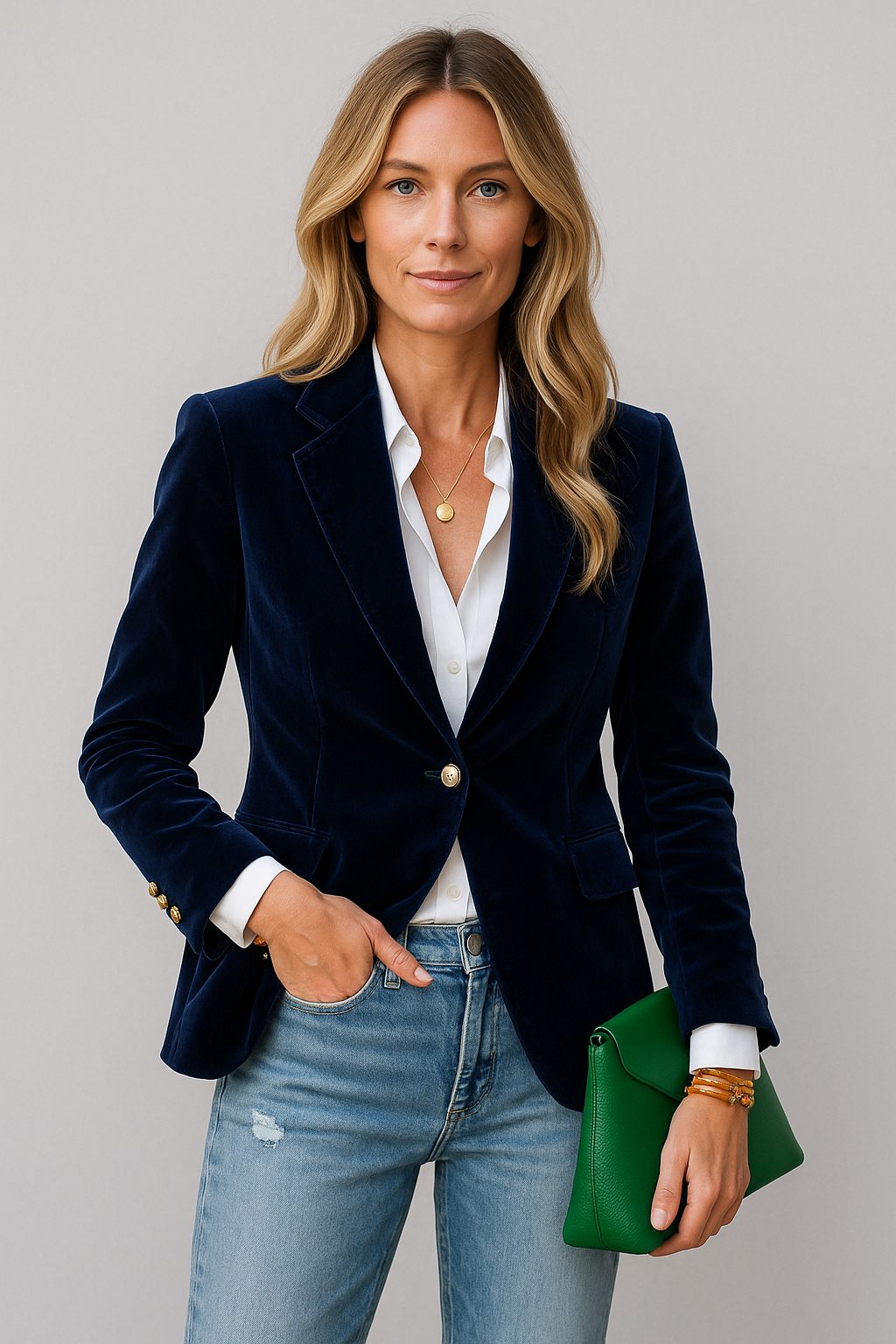 Veste en Velours pour Femmes Style Contemporain 3