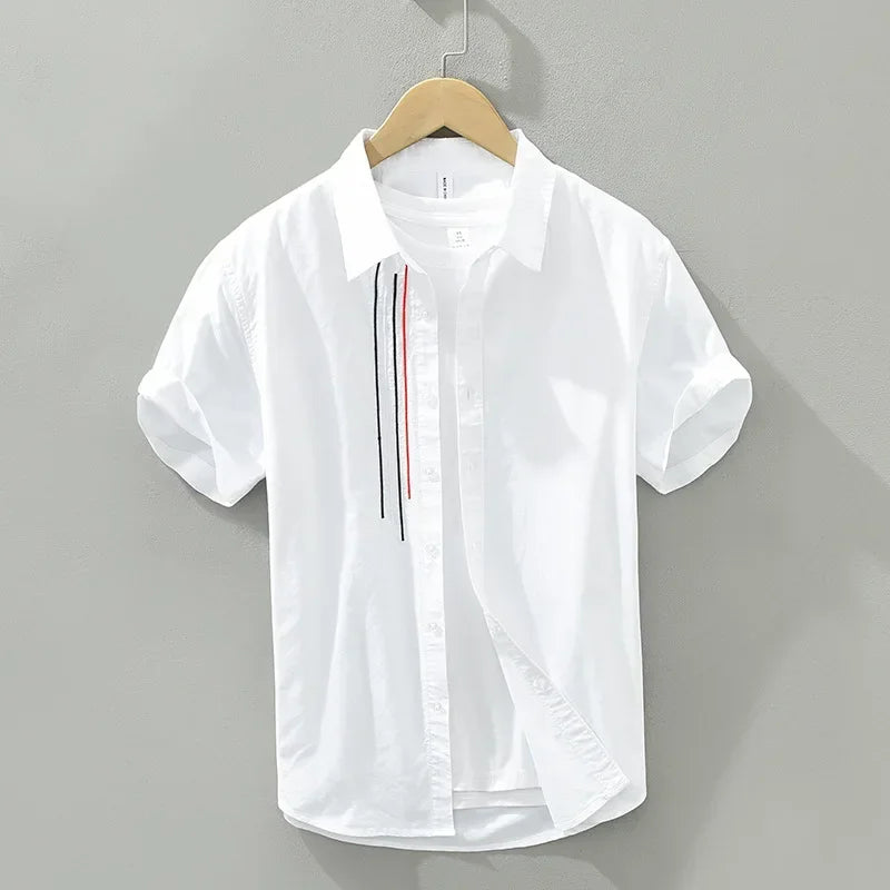Variant image for Chemise Homme Élégante en Coton Respirant-19