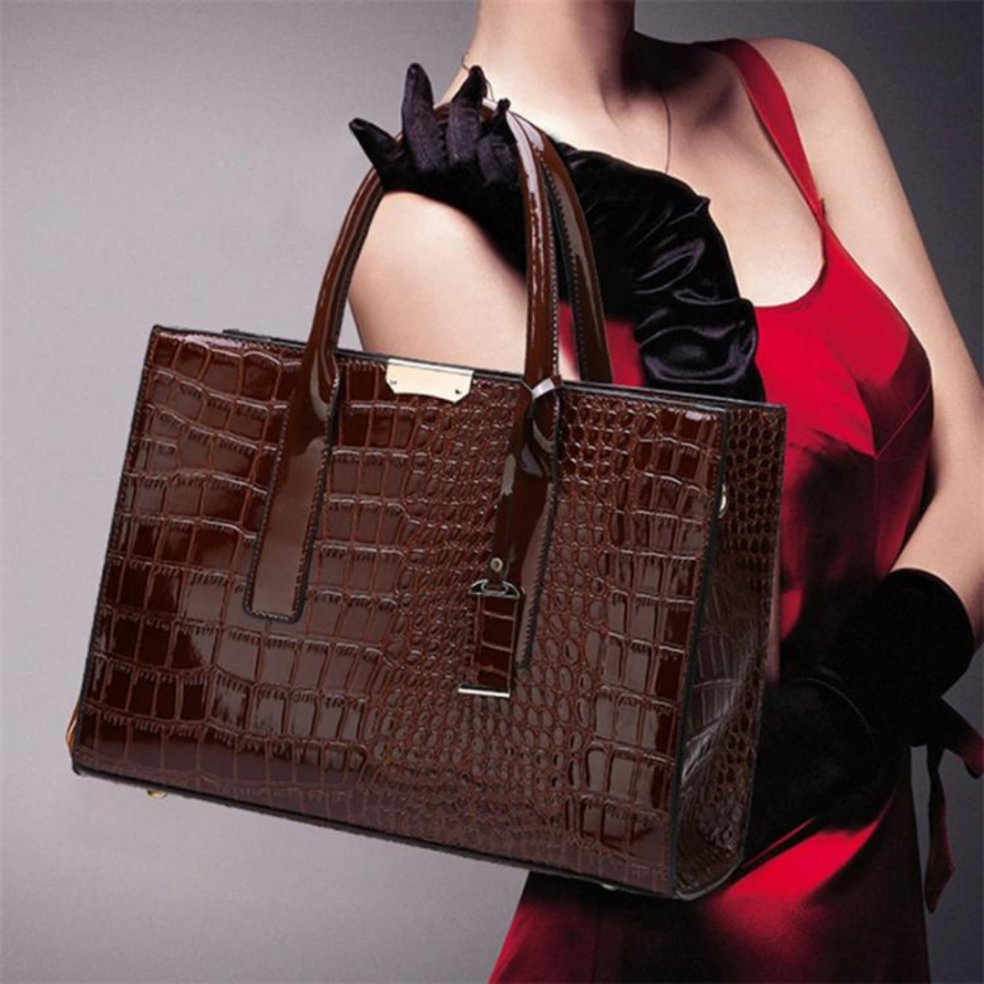Sacs à main à motif crocodile pour femmes
