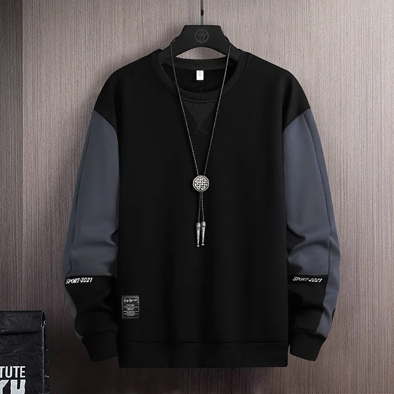Sweat à Capuche Homme Décontracté en Coton et Polyester 1