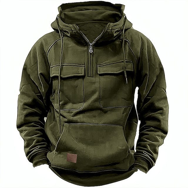 Variant image for Sweat à Capuche Hivernal Élégant Homme en Mélange de Coton-19