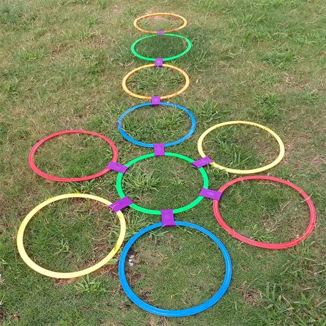Jeu d'anneaux de saut en treillis Jeu