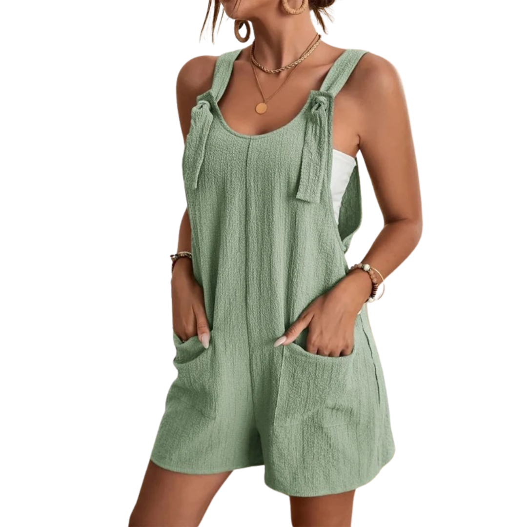 Combinaison taille haute sans manches pour femmes