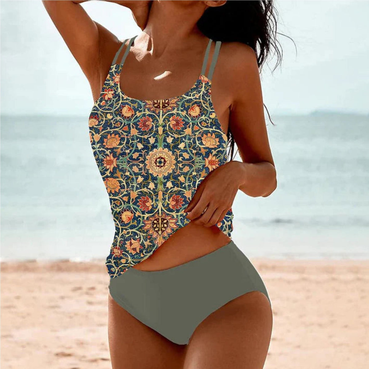 Maillot de Bain Femme 1 Pièce Confortable et Moderne Taille Haute