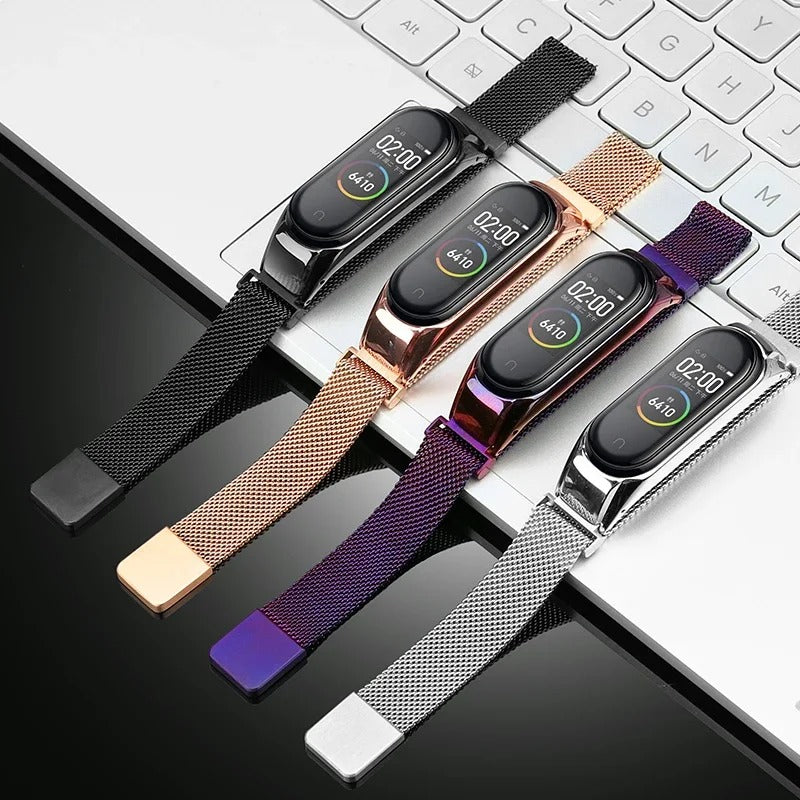Montre LED à bracelet magnétique pour femme