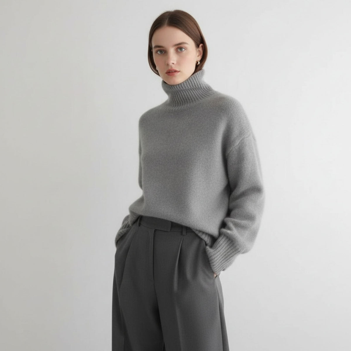 Pull en Cachemire pour Femmes au Col Roulé
