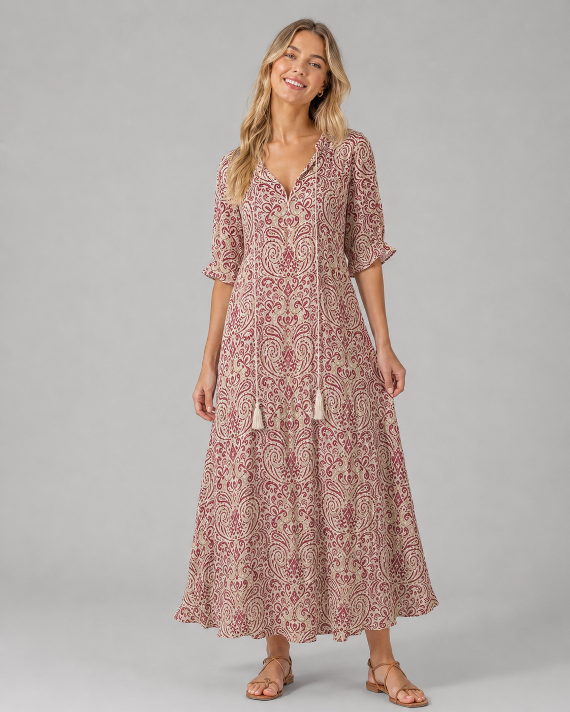 Robe d'été Bohème Vintage Femme