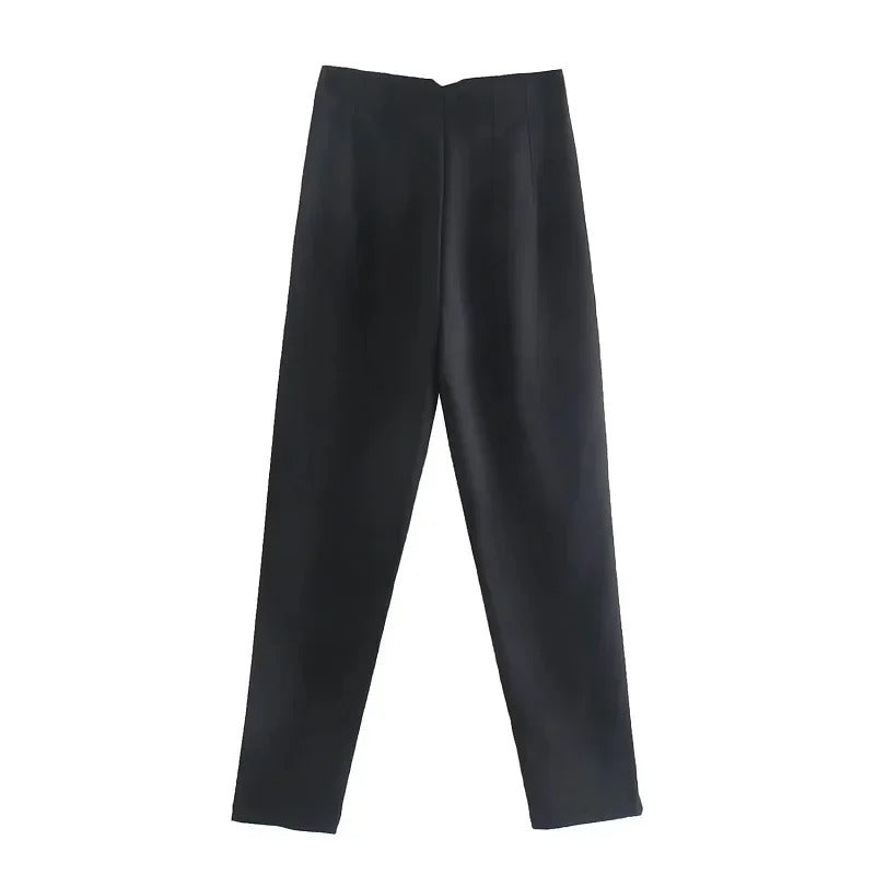 Pantalon taille haute pour femmes