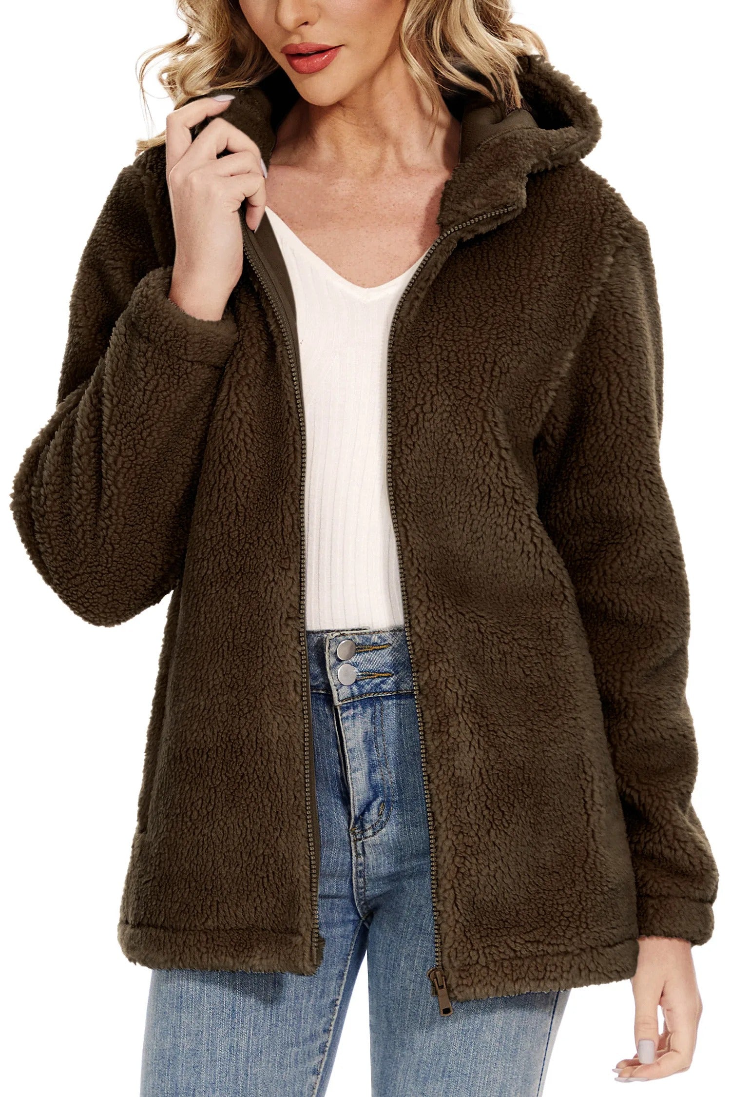 Veste moelleuse pour femmes