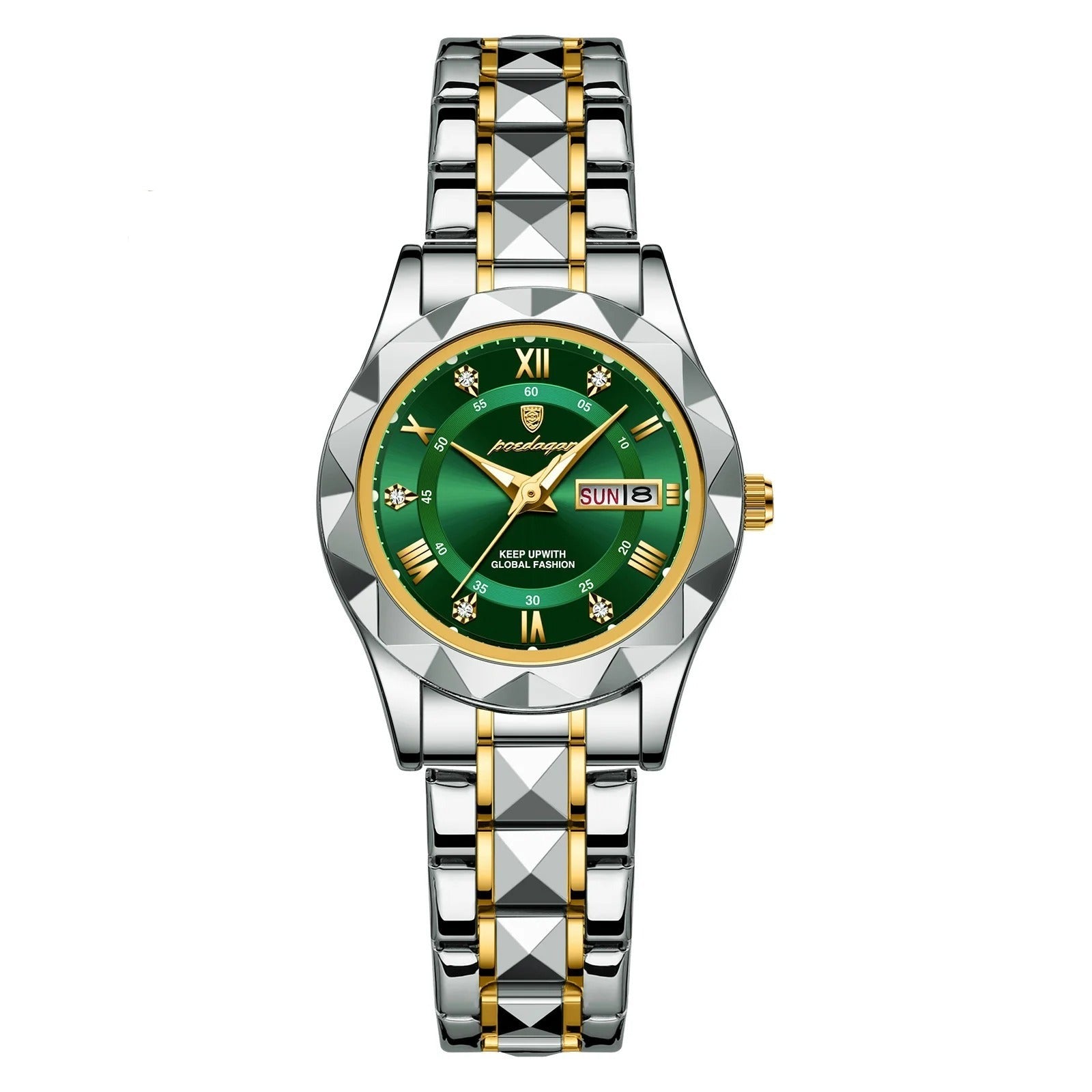 Montre de luxe en acier inoxydable pour femmes