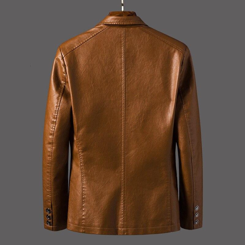 veste blazer en cuir pour homme 4