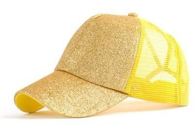 Casquette de baseball à chignon désordonné