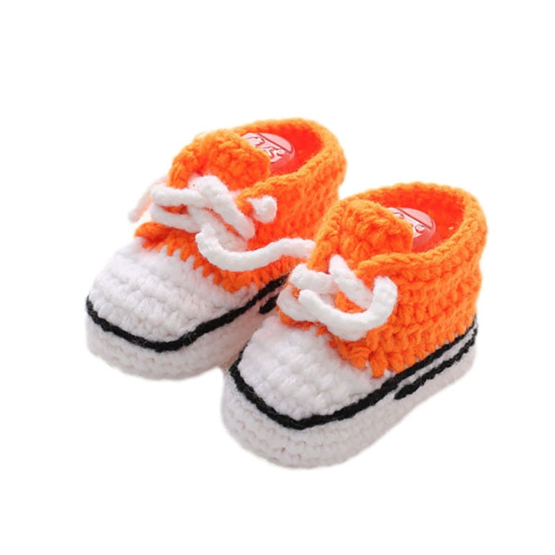 Chaussures à lacets en tricot