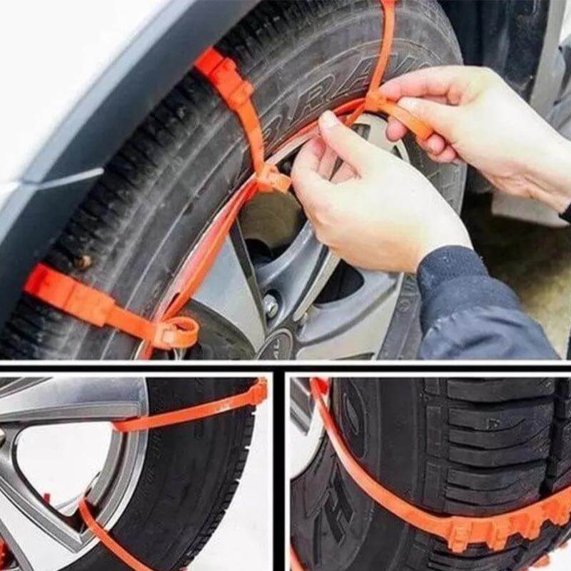 Chaînes antidérapantes pour pneus (10pcs)