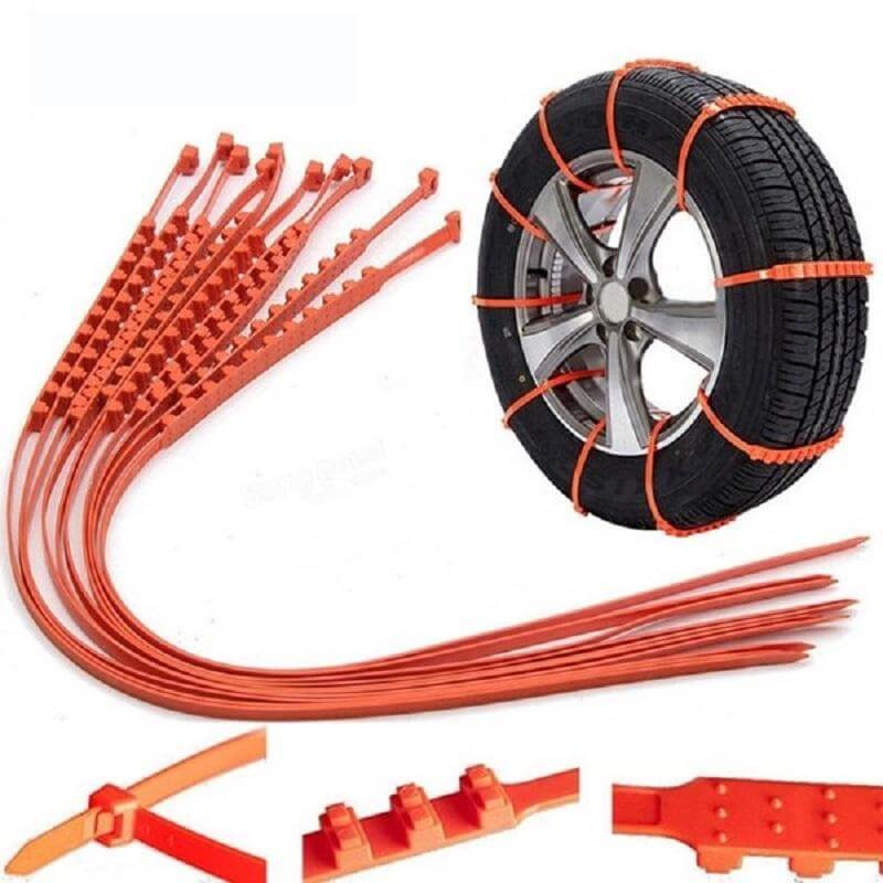 Chaînes antidérapantes pour pneus (10pcs)